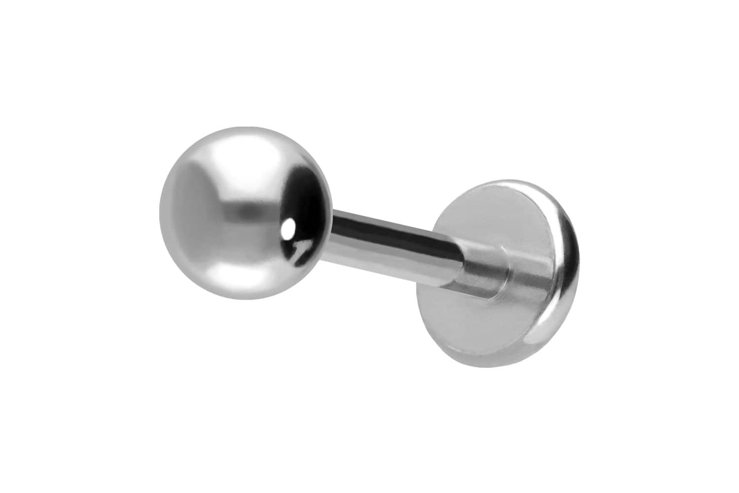 Titan Labret Piercing mit Push Fit